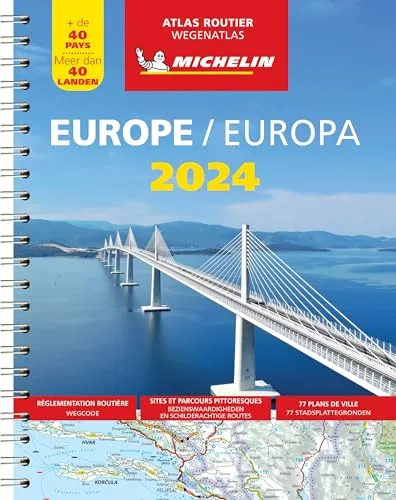 Europe sp. atlas 2024: wegenatlas Schaal 1:1.000.000 (Michelin Atlassen)