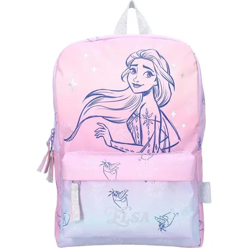 Disney Kinderrucksack Frozen II – Bunter Schulrucksack mit Elsa & Olaf - Rucksäcke mit wunderschönem Ombré-Design, viel Stauraum und verstellbaren Schultergurten für optimalen Tragekomfort – ideal für kleine Elsa-Fans!