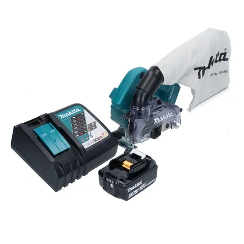 Makita DCC 500 RF1 Akku Diamantschneider 18 V - Kreissägen für präzise Schnitte in Beton, Keramik und Ziegel. Mit bürstenlosem Motor und 3,0 Ah Akku für maximale Leistung und lange Laufzeit.