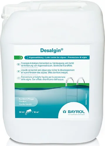 Bayrol Desalgin Classic 3 L - Lang anhaltender Algen-Schutz, für alle Poolarten geeignet und chlorfrei, Made in Europe