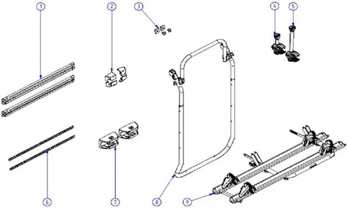 Fuß + Deckel, 2 Stück