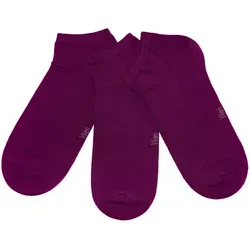 WERI SPEZIALS Strumpfhersteller GmbH Sneakersocken Kinder und Damen Sneakersocken 3-er Pack >Einfarbig< Baumwolle (Set, 3 Paar) 3er Pack rosa 35-38