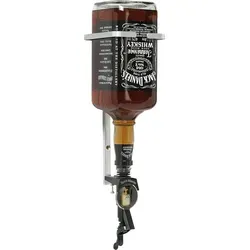 JACK DANIEL ́S Wandhalter für 3 Liter Flasche - Wassersprudler, massive Ausführung aus stabilem Metall mit spezieller Portioniereraufnahme für sicheren Halt und lange Lebensdauer. Ideal für Ihre Jack Daniel's 3 Liter Flasche.