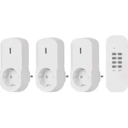 EMOS Funksteckdosen Set mit Fernbedienung, 3er Pack