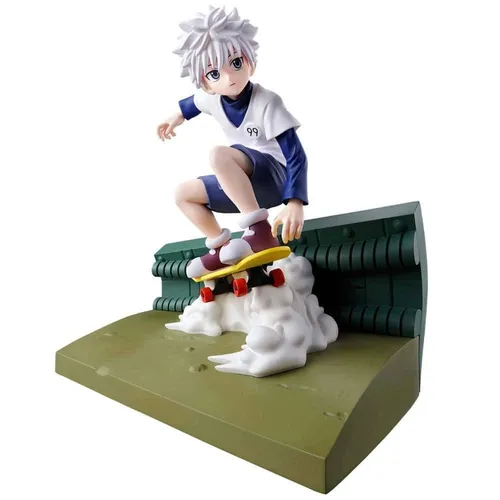 Killua Zoldyck - Hunter x Hunter - Memorable Saga Figur - Aufstellfigur aus PVC, 8 cm hoch, original lizenziert und ideal für Anime & Manga Fans, perfekt zur Vervollständigung deiner Sammlung.