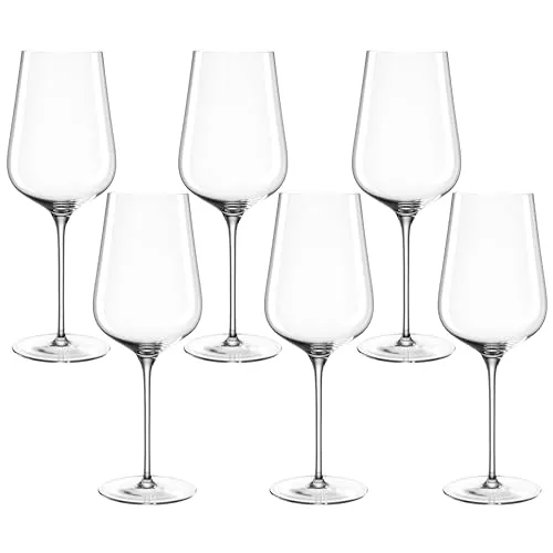 LEONARDO HOME 066410 Weißweinglas 580ml Brunelli 6er - Weißweingläser, spülmaschinenfest und stoßfest, ideal für festliche Anlässe und jeden Tag, mit elegantem Design für perfekten Wein-Genuss.