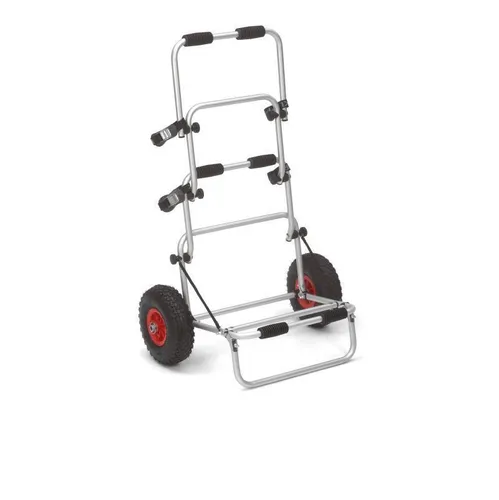 Eckla FOLDY Bootswagen - Pannensicher und Vielseitig - Boot-Zubehör mit pannensicherer Bereifung, ideal für Falt- und Schlauchboote. Der zusammenfaltbare Wagen ist leicht zu transportieren und bietet vielseitige Nutzungsmöglichkeiten.