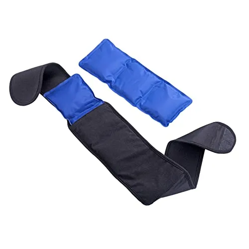 Thermogürtel Wärmegürtel mit 2 Gelkissen in schwarz von HAC24