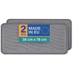 Bestlivings Schuhabtropfschale XXL 2-tlg. grau von Bestlivings
