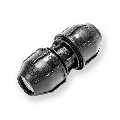 PE Kupplung Fitting PE-Rohrenverbinder Verschraubung 20mmx20mm Druck 16 bar 20-E