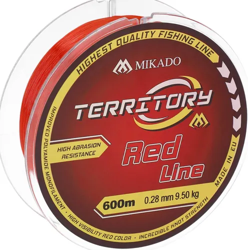 Angelschnur Monofil Mikado Territory Rote Leine 0,30 mm 10,90 kg 600 m