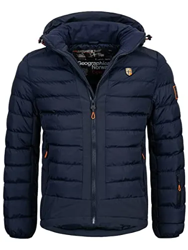 Geographical Norway Winter Jacke Parka - Leichte Steppjacke mit abnehmbarer Kapuze, wind- und wasserabweisend für optimalen Schutz bei jedem Wetter