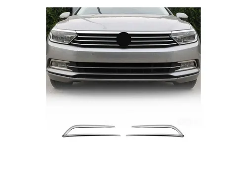 OMAC Rahmen Nebelscheinwerfer 7545103 für VW Passat Variant - Nebelscheinwerfer Rahmen aus Edelstahl, selbstklebend und ideal für eine perfekte Passform an der Vorderseite Ihres VW Passat Variant.