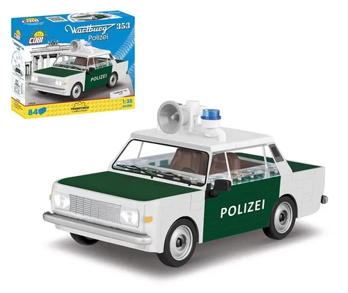 COBI 24558 Wartburg 353 Polizei Spielzeugmodell bunt Modellbau Spielzeugauto