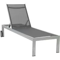 Produktbild acamp Rimini 56808 Gartenliege platin 198x60x35 cm