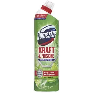 Domestos WC-Reiniger Aktiv Kraft Power WC Gel, Lime Fresh, für hygienische Reinheit, 750ml
