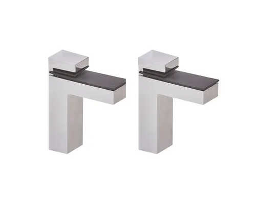 HOOZ Wandregalhalter HOOZ 2er Set Regalboden Halterung Chrom 10 cm, 1-tlg.