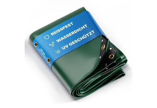UMBRELLA® Premium Abdeckplane 300x600cm – Wasserdicht & UV-beständig - Hochwertige PVC-Abdeckplane (650 g/m²) für Garten, Bau & mehr. Reißfest, wetterfest und ideal für ganzjährige Nutzung – schützt zuverlässig bei jedem Wetter.