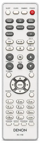 Denon RC-1199 Fernbedienung in Weiß von Denon