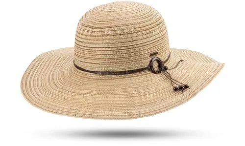 SCIPPIS Madura – Eleganter Damen-Sommerhut mit breiter Krempe | Luftiger & Leichter Sonnenhut für stilvolle Sommertage | Hochwertige Flechtung & Hutband (DE/NL/SE/PL, Alphanumerisch, L, XL, Natur)