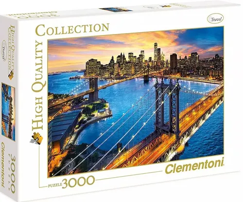 Puzzle 3000 elementów. High Quality Collection. Nowy Jork Clemento 8005125335466