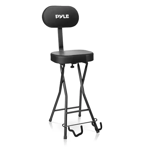 Pyle Klappbarer Hocker Höhenverstellbar – Ideal für Musiker