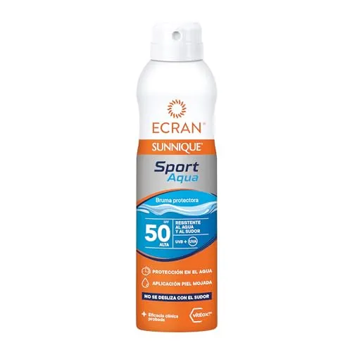 Sonnenschutzmaske Sport Aqua Ecran 50+ [250 ml] - Sonnenschutzmaske für Sportler, wasserfest und schweißresistent – optimaler Schutz bei Outdoor-Aktivitäten.