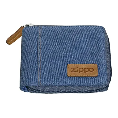 Zippo Geldbörse - Denim - Blau - Portemonnaie für Damen und Herren - Portmonee für Karten und Scheine