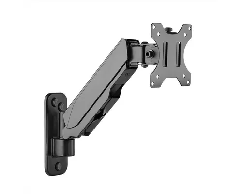 Value 17.99.1190 Monitor-Wandhalterung Schwarz - Höhenverstellbare Wandhalterung für Monitore bis 8 kg, ideal für ergonomisches Arbeiten und platzsparende Lösungen im Büro.