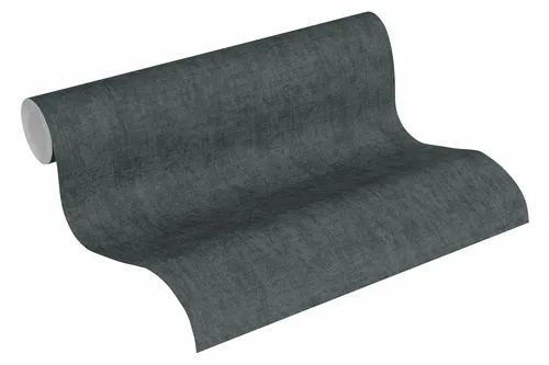 Tapete Vlies Einfarbig meliert anthrazit Greenery 37334-6 (3,13€/1qm)