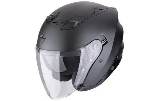 EXO Z1 Solid Motorradhelm - Matt Schwarz, Gr.XXXL - Motorradhelm mit optimierter Belüftung und KwikWick III Innenfutter für maximalen Komfort. Ideal für Sicherheit und Stil auf der Straße.