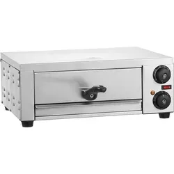 SucceBuy Elektrischer Pizzaofen für Arbeitsplatten, 12 Zoll groß und 1500 W Leistung. Er ist mit Temperaturregelung und einem 0-120-Minuten-Timer...