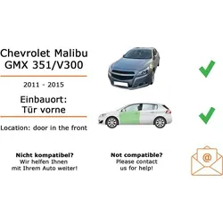 Kenwood S1766 Lautsprecher Einbaupaket Front für Chevrolet Malibu - Komplettes Lautsprecher Einbaupaket mit Kenwood S1766 für Chevrolet Malibu (2011-2015). Einfacher Austausch dank Adapterringen und Stromdieben. Genießen Sie klaren Sound und verbesserte Audioqualität in Ihrem Fahrzeug.