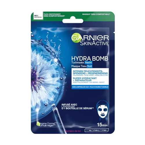 Produktbild Garnier SkinActive Hydra Bomb Tuchmaske Nacht, 28 g