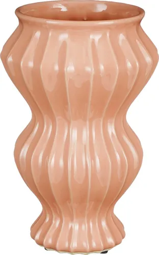Mica Vase Pippa rosa Keramik Ø 21 x 32 cm in orange von Mica Decorations