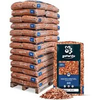 Produktbild GALAMIO Holzhäcksel Orange, Palette mit 39 Säcken