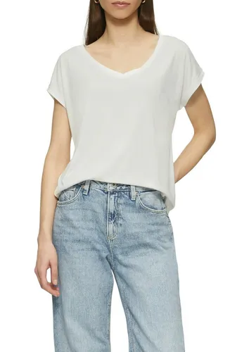 QS T-Shirt mit V-Ausschnitt