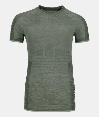 Ortovox 230 Competition Short Sleeve Women Arctic Grey (XS) - Funktionsunterwäsche für Damen, nahtfreies, atmungsaktives Merino-T-Shirt für Höchstleistungen beim Skitourengehen und Freeriden, mit optimaler Ventilation und maximaler Bewegungsfreiheit.