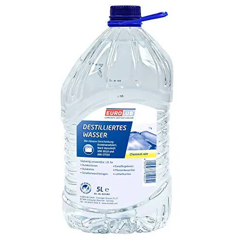 EUROLUB Destilliertes Wasser, 5 Liter