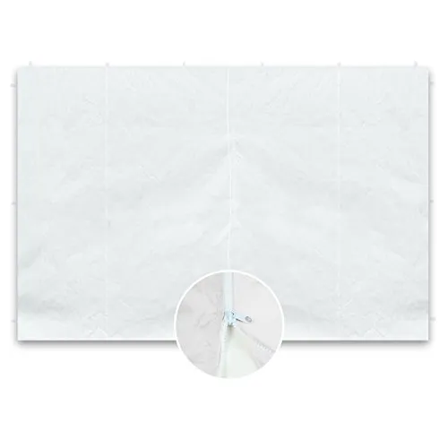 Nexos 2 Seitenwände Seitenteile ohne Fenster Falt-Pavillon 298x216 cm PE 180 g/m² Farbe wählbar Reißverschluss (Weiß)
