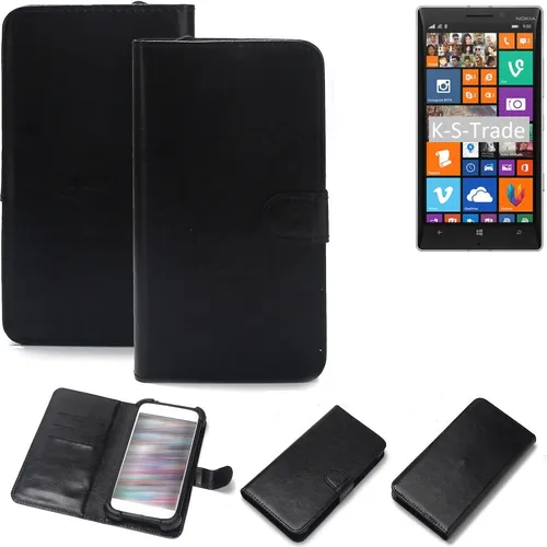 Produktbild Schutz Hülle für Nokia Lumia 930 Wallet Case + Bumper schwarz Flipstyle Tasche