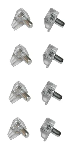 Bodenträger Regalbodenträger 5mm Kunststoff mit Stahlstift 8 Stück (0227)