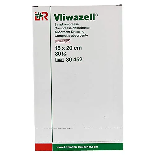 VLIWAZELL Saugkompressen steril 15x20 cm 30 St