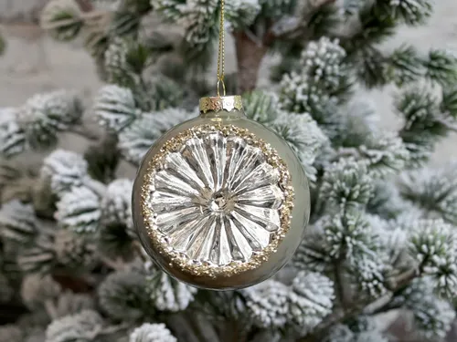 Edel Baumschmuck Weihnachten Kugel Chic Antique Glas Weihnachtskugel D8 51913-21