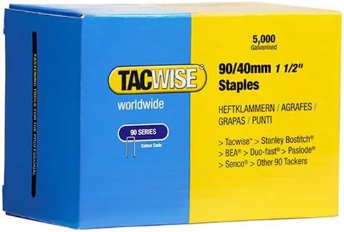 TACWISE Schmalrückenklammern 90/40 mm verzinkt 5.000 Stück
