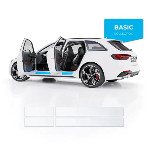 Universal Einstiegsleisten Transparent + Rakel (2x 50cm x 7,5cm; 2x 30cmx 7,5cm)