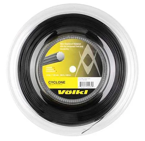 Produktbild Völkl Tennissaite Cyclone (Haltbarkeit+Spin) schwarz 200m Rolle, Saitendicke: 1.30