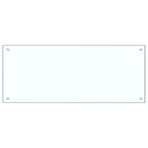 vidaXL Küchenrückwand Spritzschutz aus Hartglas 100x40cm in weiß von vidaXL