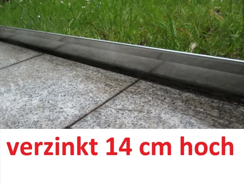 Rasenkante Metall verzinkt Beeteinfassung Beetumrandung Mähkante Rasenkanten