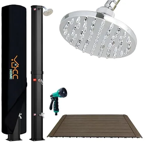 CCLIFE Solardusche 60L in schwarz von CCLIFE